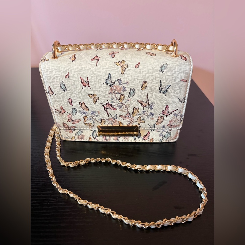 White Butterfly Crossbody Purse 🦋